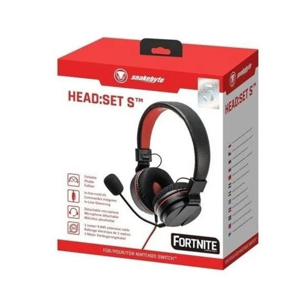 NSW/PS4/XB1/MOBILE Snakebyte Universal Headset Red SB913105