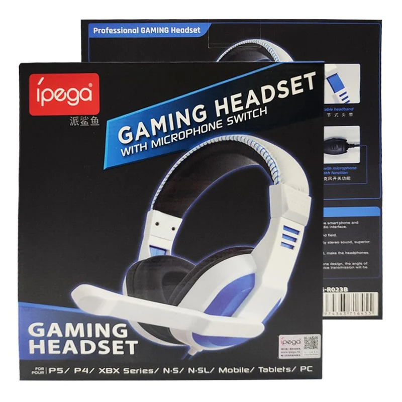 IPEGA GAMING HEADSET FOR P5/P4/XBX SERIES/N-S/N-SL/MOBILE/TABLETS/PC (PG-R023B)