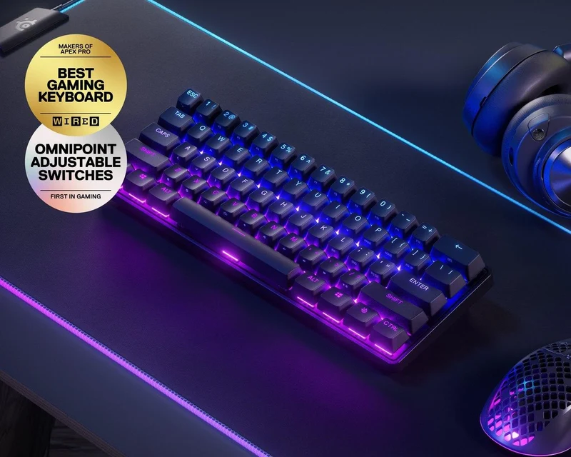 STEELSERIES Apex Pro Mini Wireless Mechanical Gaming Keyboard (PN64842)