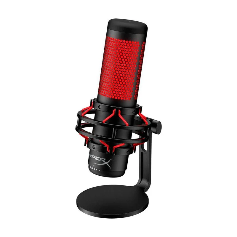 HyperX Quadcast USB Microphone For PC/ Mac/ PS5/ PS4 (Black/Red) (4P5P6AA)