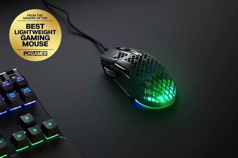 SteelSeries Aerox 5 Ultralight Multi-Genre Gaming Mouse (Black) (PN62401)