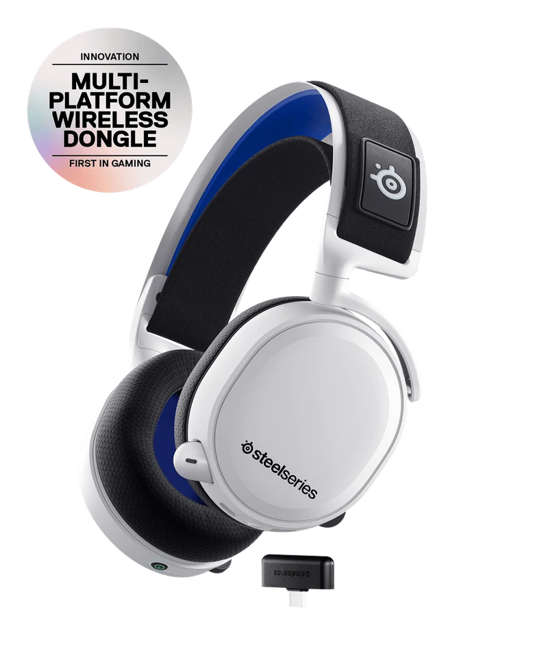 Steelseries Arctis 7P+ Wireless Gaming Headset (White) (PN61471)
