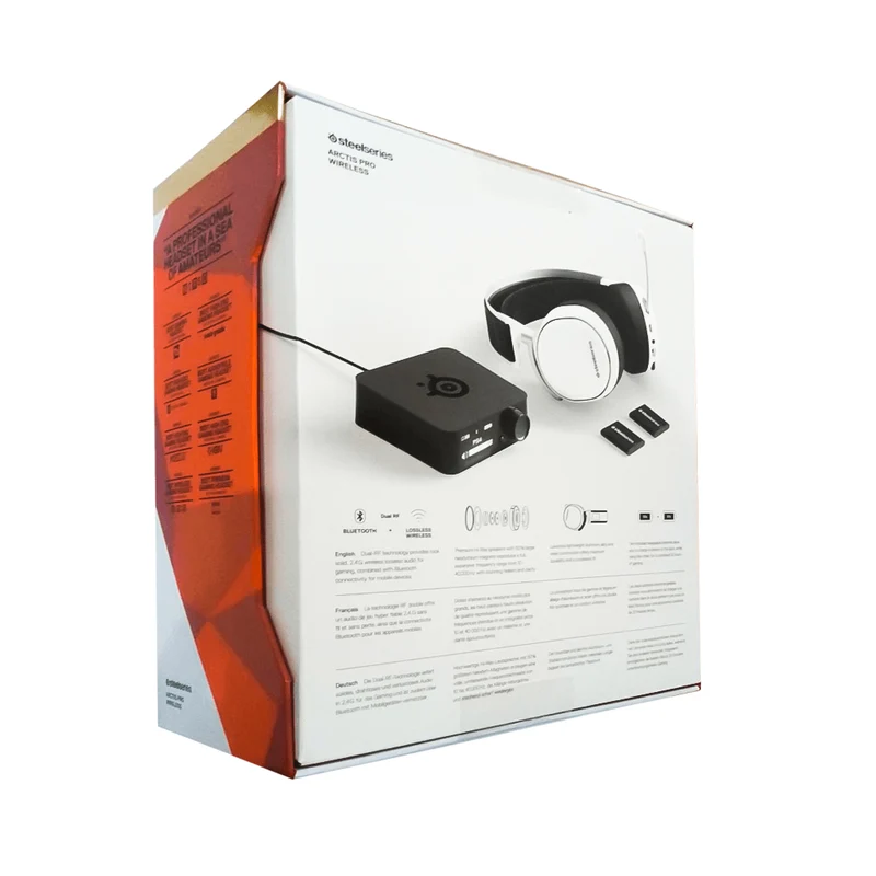 STEELSERIES ARCTIS PRO WIRELESS WHITE GAMING HEADSET (PN61474)